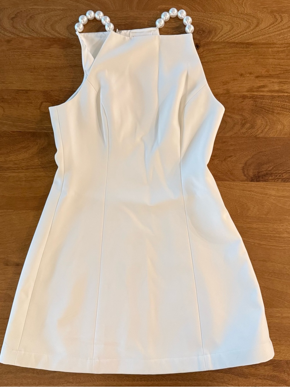 Lovers + Friends Cream High-Neck Mini Dress
